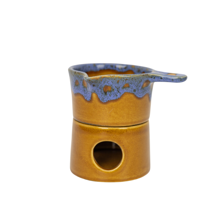 Podgrzewacz do olejku ceramiczny - różne kolory — Ceramiczny podgrzewacz do olejków składający się z dwóch części