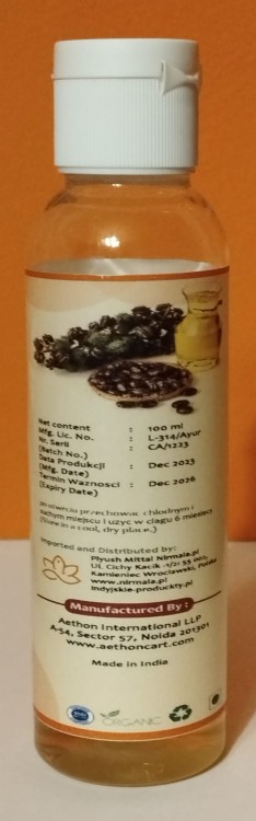 Olej Rycynowy 100ml — Tłoczony na zimno