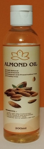 Olej migdałowy 200ml — Tłoczony na zimno, bogaty w witaminy A, E, B i D