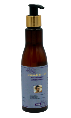Szampon Amla – Wzmocnienie, Objętość i Blask Włosów — Szampon Amla 200ml z ekstraktem z agrestu indyjskiego (Amla)