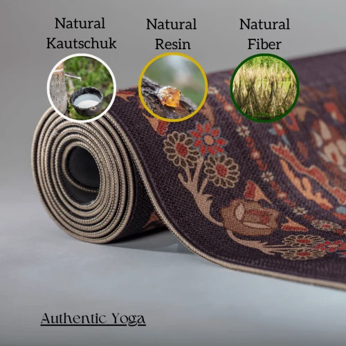 Mata do jogi Shiva – organiczna juta • antypoślizgowa • trwała — Odkryj mistyczną elegancję dzięki macie do jogi Shiva