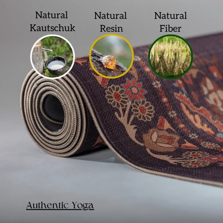 Mata do jogi Shiva – organiczna juta • antypoślizgowa • trwała — Odkryj mistyczną elegancję dzięki macie do jogi Shiva