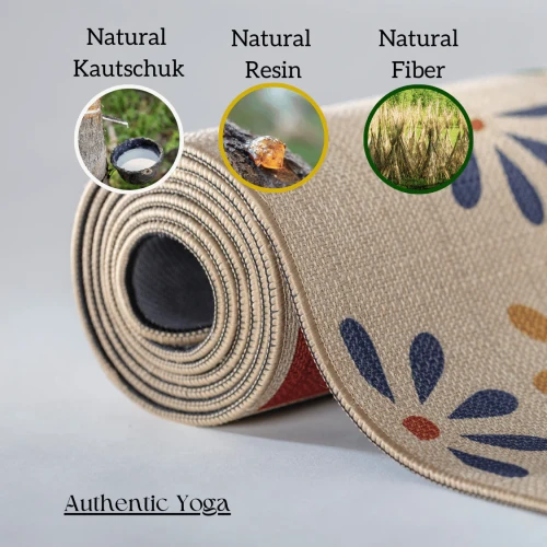 Mata do jogi Sundari – organiczna juta • antypoślizgowa • ekologiczna — Mata do jogi Sundari z organicznej juty i