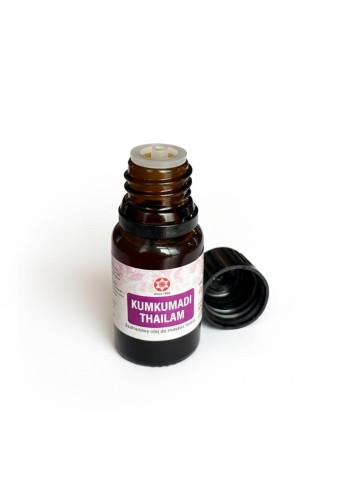 Kumkumaadi Tailam 10ml olejek do masażu twarzy ajurweda — Kumkumaadi Tailam - w ajurwedzie znany jako „olej szafranowy”