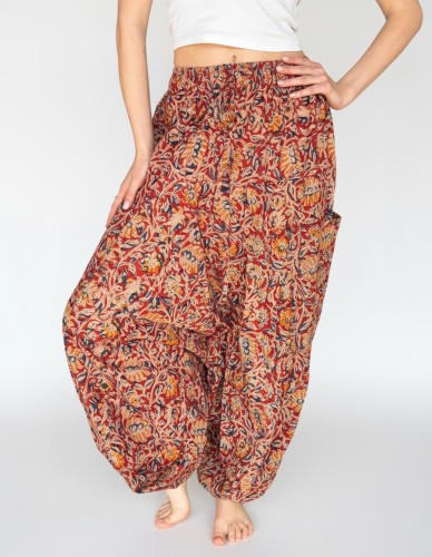Spodnie do jogi haremki BOHO — 100% bawełna