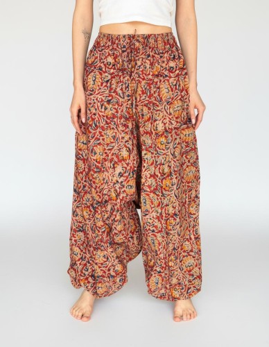 Spodnie do jogi haremki BOHO — 100% bawełna