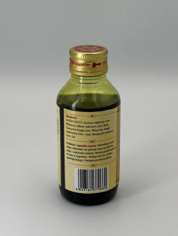 Vachaalashunatailam 100ml olejek do pielęgnacji uszu ajurweda — Vachaalashunatailam to tradycyjny ajurwedyjski ziołowy