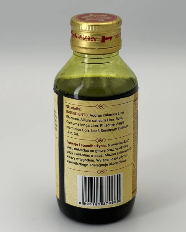 Vachaalashunatailam 100ml olejek do pielęgnacji uszu ajurweda — Vachaalashunatailam to tradycyjny ajurwedyjski ziołowy