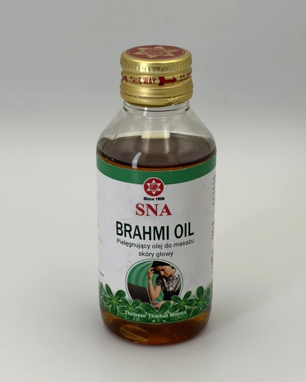 Brahmi Oil olejek do masażu ajurweda — Brahmi Oil – to ajurwedyjski olejek łagodzący doszę pitta i zaburzenia z niej