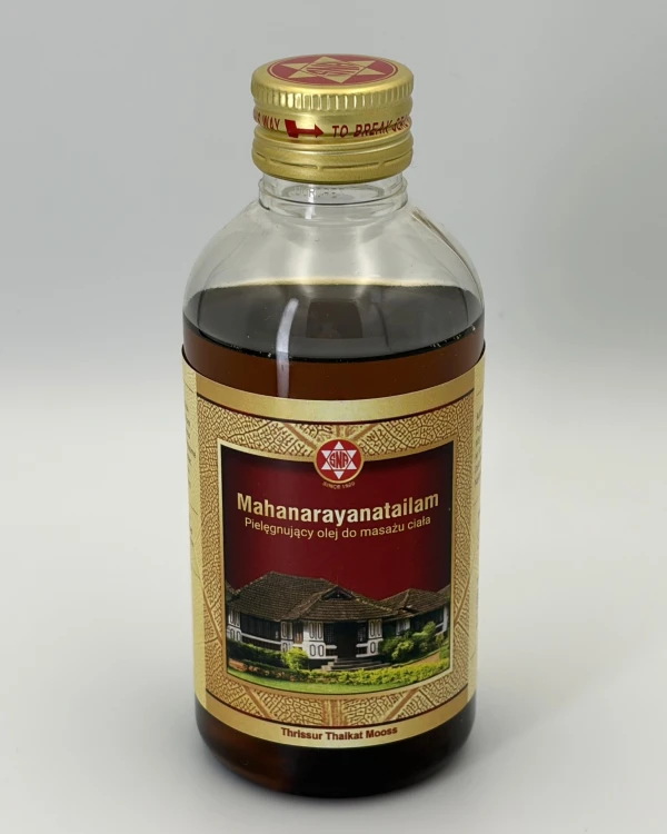 Mahanarayanatailam olejek do masażu i terapii marma ajurweda — Mahanarayanatailam to klasyczny ajurwedyjski olejek do