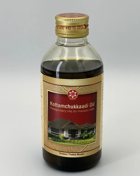 Kottamchukkaadi Oil olejek do masażu ajurweda — Kottamchukkadi Thailam to ajurwedyjski olejek tradycyjnie stosowany w