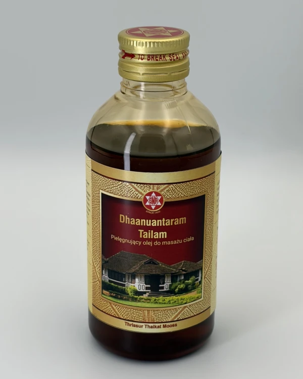 Dhaanuantaram Tailam 200 ml olejek do masażu ajurweda — Dhaanuantaram Thailam Oil to ajurwedyjski olejek terapeutyczny