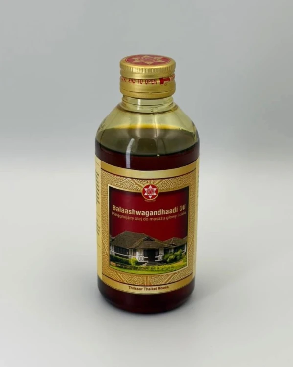 Balaashwagandhaadi Oil olejek do masażu ajurweda — Ajurwedyjski olejek do masażu Balaashwagandhaadi: odmładzający i