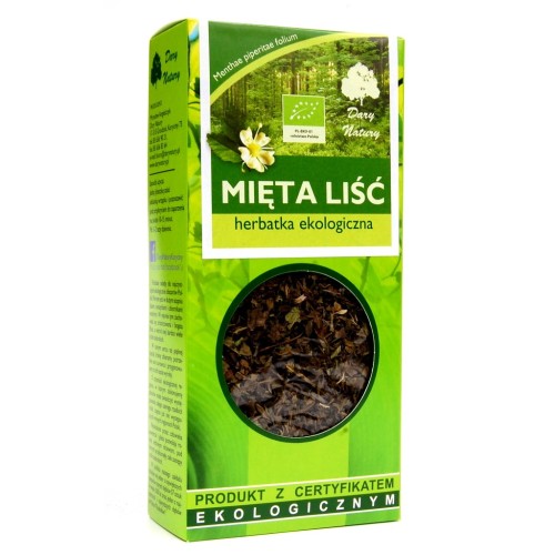 Mięta pieprzowa liść EKO – Dary Natury, 25g — Suszone liście mięty pieprzowej z ekologicznych upraw