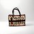 Damska Torba Bawełniana Na Laptop Kilim - Retro — Bawełniana torba damska na laptopa z barwnym wzorem kilim w czerwieni