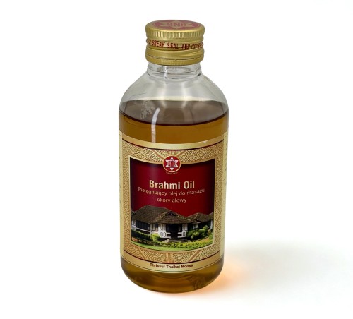 Brahmi Oil olejek do masażu ajurweda — Brahmi Oil – to ajurwedyjski olejek łagodzący doszę pitta i zaburzenia z niej