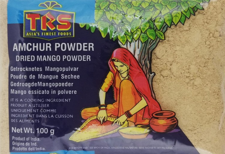 Mango w proszku 100g — Mango w proszku (amchur) 100g – suszone, mielone niedojrzałe mango