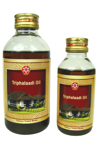 Triphala Oil olejek do masażu ajurweda — Triphala Oil to klasyczny olejek ajurwedyjski na bazie 3 ziół tworzących