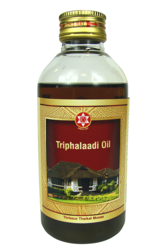 Triphala Oil olejek do masażu ajurweda — Triphala Oil to klasyczny olejek ajurwedyjski na bazie 3 ziół tworzących