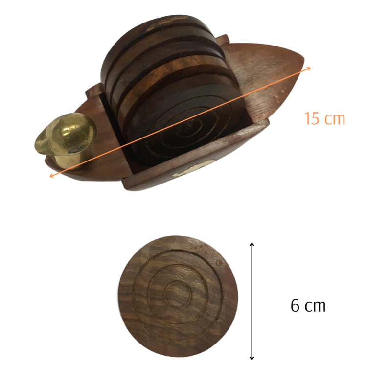Drewniane podstawki / podkładki pod kubek (kaczka)