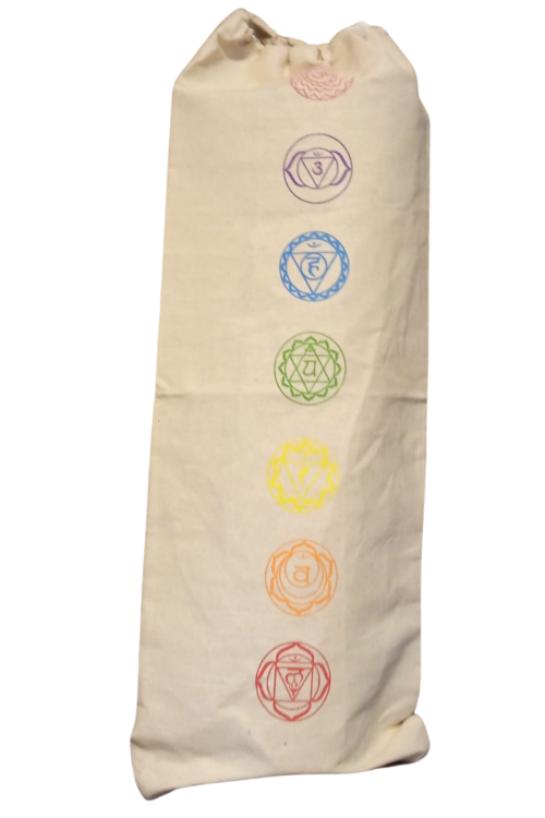 Lniany pokrowiec worek na matę do jogi INDYJSKIE PRODUKTY