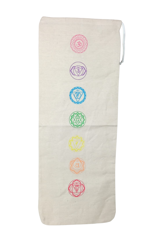 Lniany pokrowiec worek na matę do jogi INDYJSKIE PRODUKTY