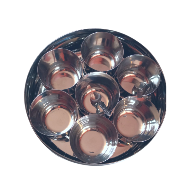 Przyprawnik z łyżeczkami i pokrywką 7 pojemników INDYJSKIE PRODUKTY