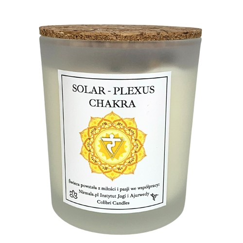 Świeca czakra splotu słonecznego – Solar Plexus Chakra — 100% naturalna świeca z zastosowaniem olejków eterycznych i