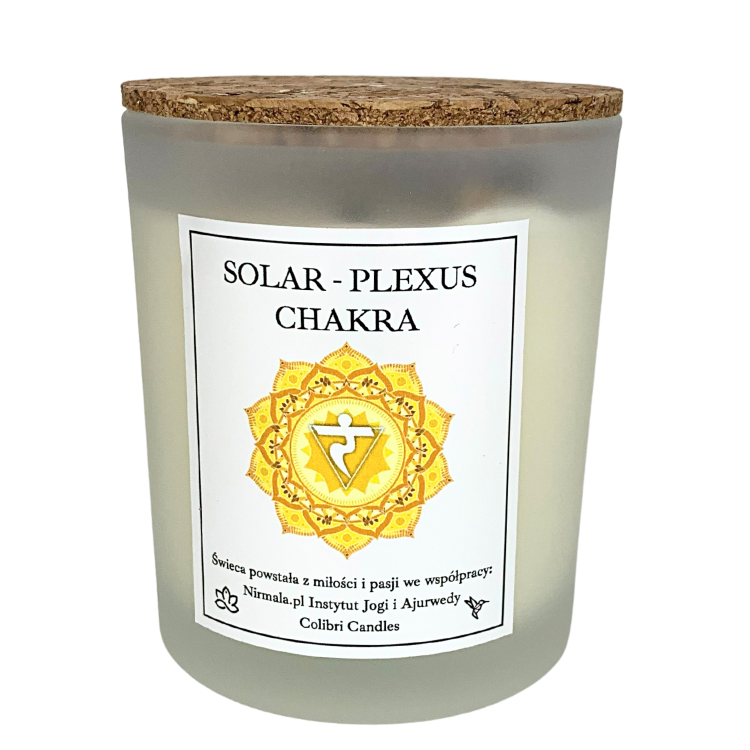 Świeca czakra splotu słonecznego – Solar Plexus Chakra — 100% naturalna świeca z zastosowaniem olejków eterycznych i