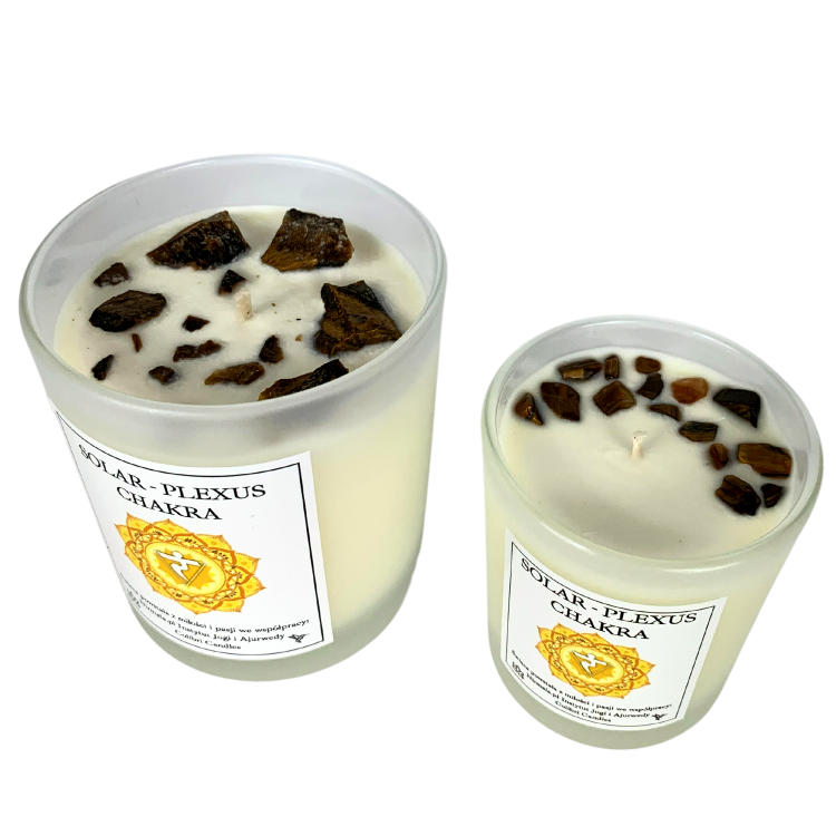 Świeca czakra splotu słonecznego – Solar Plexus Chakra — 100% naturalna świeca z zastosowaniem olejków eterycznych i