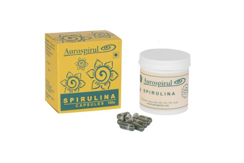 Spirulina 100 kaps. 50 g — Spirulina (Arthrospira platensis) jest jedną z najstarszych form życia na naszej planecie