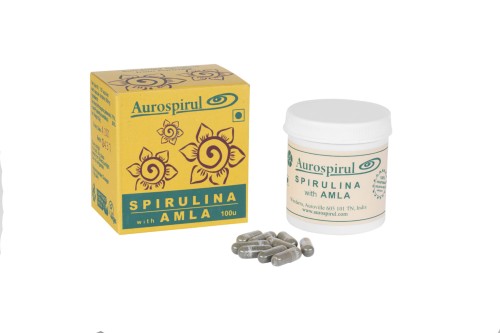 Spirulina z Amlą 100 kaps. 50 g — AMLA ( Emblica Officinalis ), zwana także Amalaki, to owoc o właściwościach odżywczych