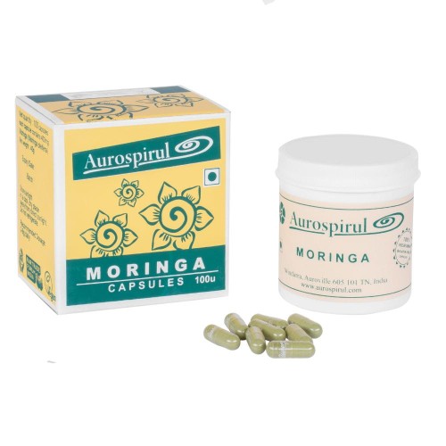 Moringa 100 kaps. 40 g — Moringa ( Moringa oleifera ) zwana „drzewem długowieczności” to gatunek drzewa tropikalnego