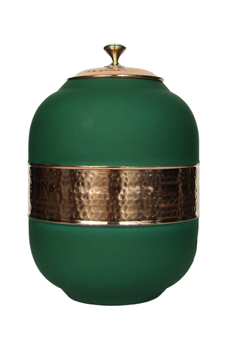 Miedziany dystrybutor wody 5L (Green) — Miedziany dystrybutor do wody o pojemności 5L