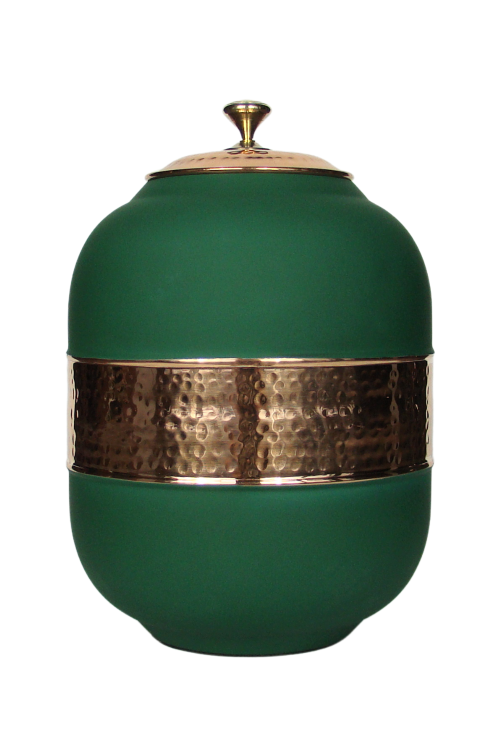 Miedziany dystrybutor wody 5L (Green) — Miedziany dystrybutor do wody o pojemności 5L
