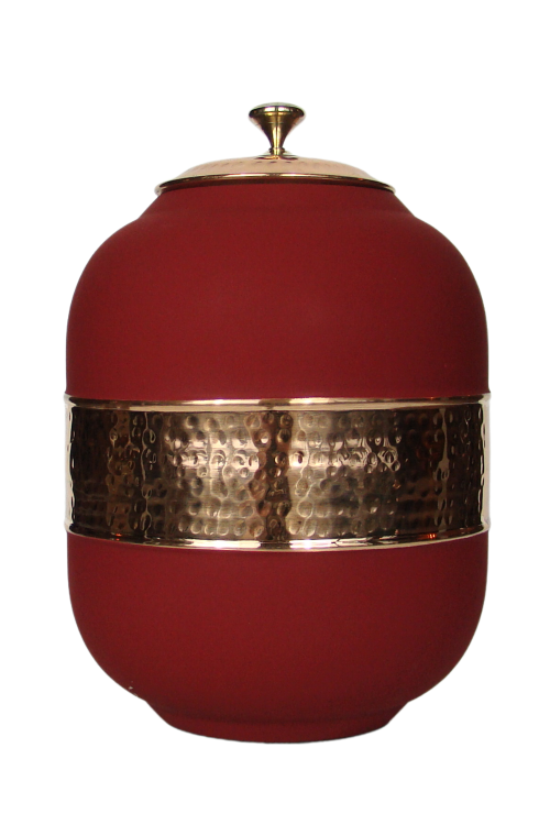 Miedziany dystrybutor wody 5L (Silk Red) — Miedziany dystrybutor do wody o pojemności 5L