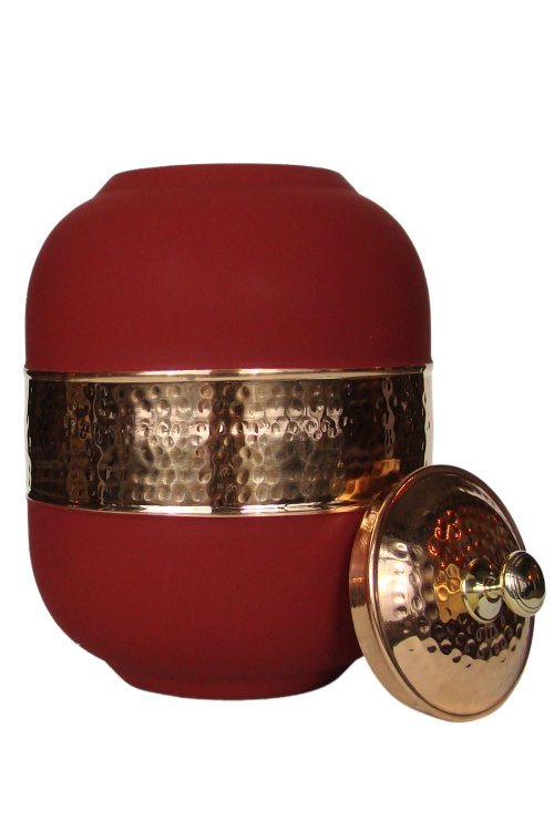 Miedziany dystrybutor wody 5L (Silk Red) — Miedziany dystrybutor do wody o pojemności 5L