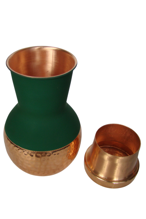 Miedziana karafka do wody 1.2 L (Silk Green)