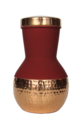 Miedziana karafka do wody 1.2 L (Silk Red) — Miedziana karafka do wody 1.2 L