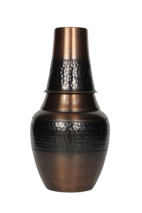 Miedziana karafka do wody z kubkiem (Venus Antique) — Miedziana karafka do wody z kubkiem
