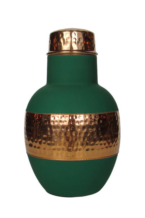 Miedziana karafka do wody 1.2 L (Apple Green) — Miedziana karafka do wody